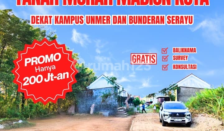Tanah Dijual Murah Madiun Serayu Dekat Mixue