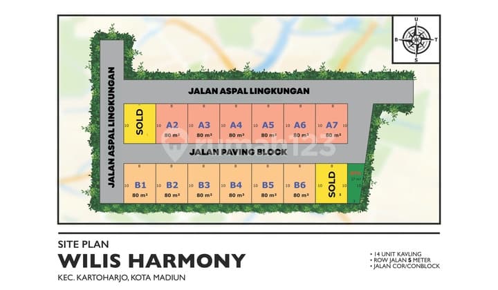 New Launching! Tanah Siap Bangun Dekat Suncity Madiun 200 Jutaan