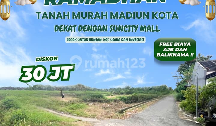 Tanah Premium Madiun Kota Dekat Suncity Mall