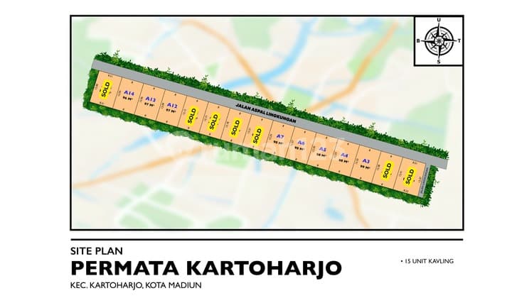 Rare Opportunity! 100 Million Rupiah Plots in Ring 1 of Madiun City.