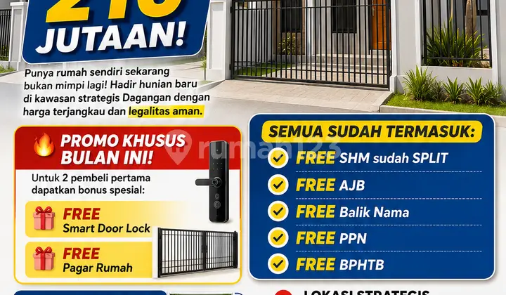 New House Promotion Dagangan Madiun - Prices Starting from 210 Million