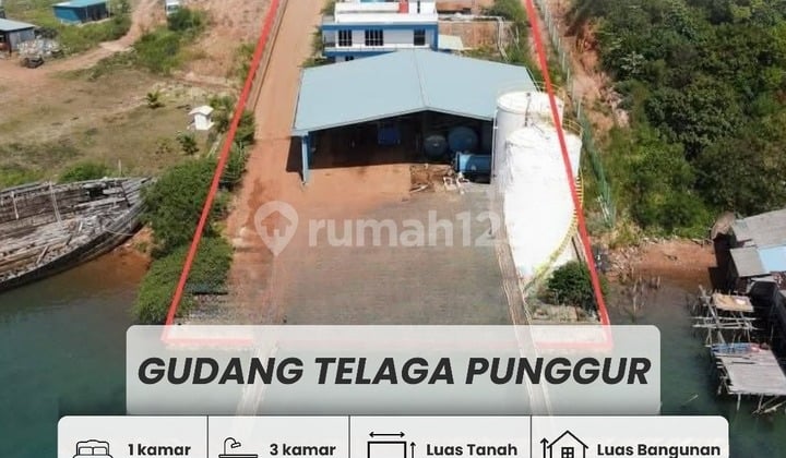 Dijual Lahan Beserta Gudang Dan Jetty Yg Siap Pakai