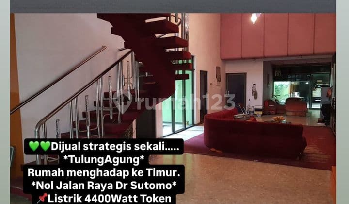 For Sale, Extremely Strategic in TulungAgung, East-Facing House. Zero to Dr Sutomo Main Road.