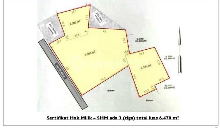 Tanah Prime Lokasi & Comersialdi Rawabuntu - Serpong - Bsd Kota Tangerang Selatan - Luas Tanah 6.470 M² Shm- Lebar Muka 68 Meter2- Hadap Selatan Barat Daya-Kontainer - Harga 18 Juta/Nego* Total Harga 116 M Nego