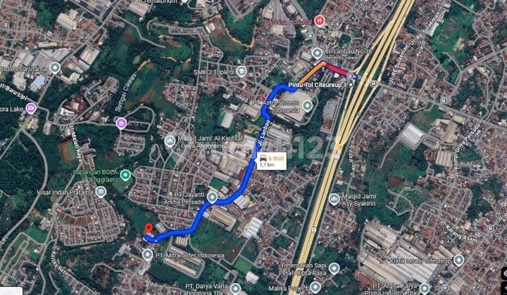 Tanah dan Bangunan, Lt:3560m2,Lb:1000m2, SHM, Daerah Industri, di Jalan Lanbau, Citeureup, Bogor