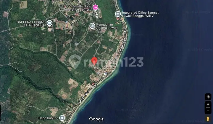 Harga TURUN: Tanah Dijual View Laut 330M2 ditengah Bukit Halimun, dekat pantai, Luwuk - Banggai, Sulawesi Tengah