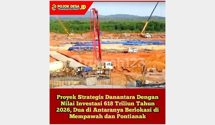 Murah!, Harga Turun, Dijual Tanah 30Ha, SHM, Prospek Cerah Dekat Toll (Lihat Video), Siap Pakai di Kuala Secapah, Dekat Pelabuhan Internasional Kijing, Ada Proyek Danatara, Kal Bar
