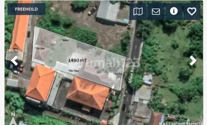 Tanah 1490.0 M² Shm Di Uluwatu Rc