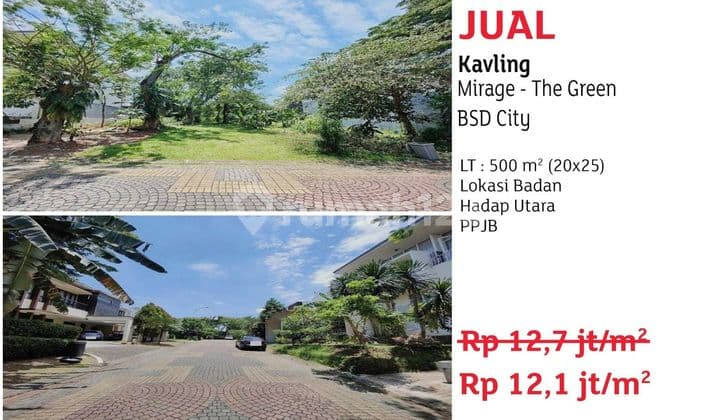 Jual Kavling The Green Cluster Mirage Bsd City