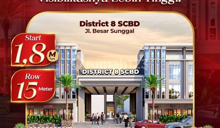 Ruko Bisnis Jalan Besar Sunggal District 8 Scbd Daerah Sunggal