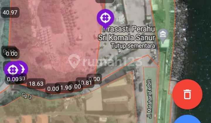 STRATEGIC LEASED LAND IN THE AREA OF MATAHARI TERBIT SANUR HARBOR, DENPASAR, BALI