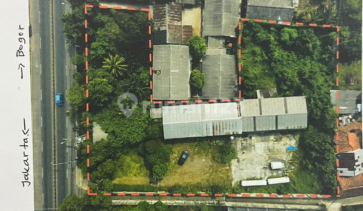 DIJUAL KAVLING BEKAS PABRIK DI JALAN RAYA PARUNG, BOGOR
