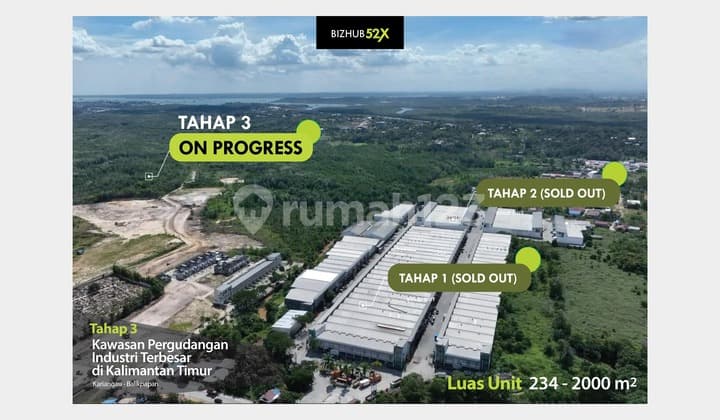 Tahap 3 Gudang Industri Office 2 Lantai Kariangau Balikpapan