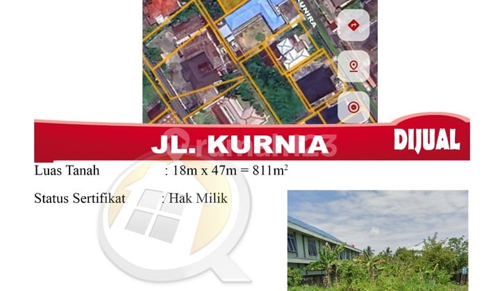 Tanah Siap Bangun Jalan Kurnia Pontianak 18X47