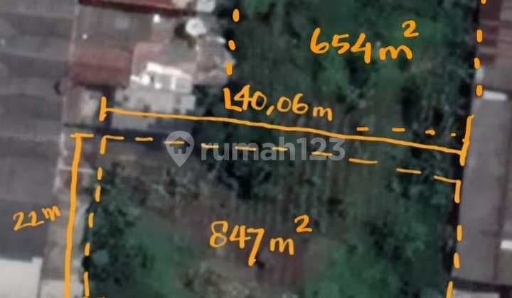 Kavling Luas Cocok Bangunan Komersial di Cipamokolan Riung Bandung