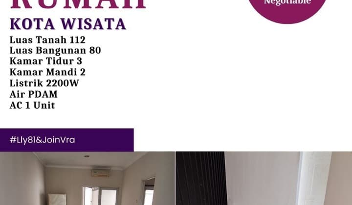 Rumah Minimalis Kota Wisata