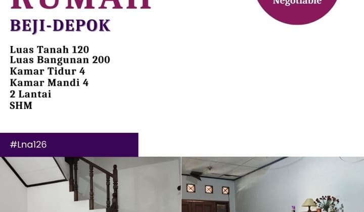 Rumah 2 Lantai Beji Depok