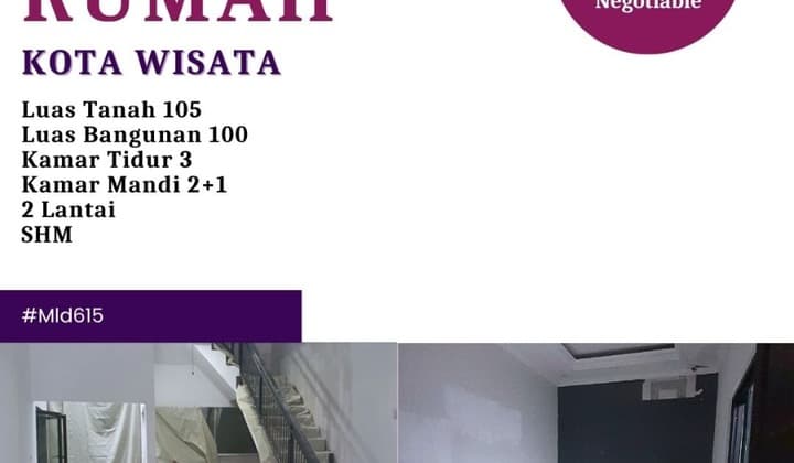 Runah Minimalis 2 Lantai Kota Wisata