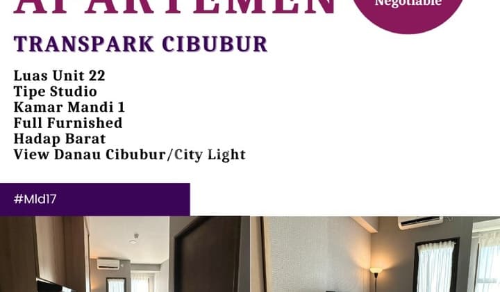 For Sale, Transpark Apartment Ready to Occupy