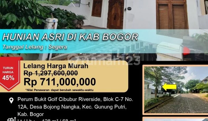 Rumah Megah 2 Lantai Nyaman di Bukit Golf Cibubur