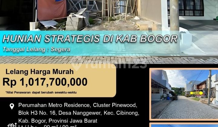 Rumah Modern 2 Lantai Letak Strategis di Kabupaten Bogor