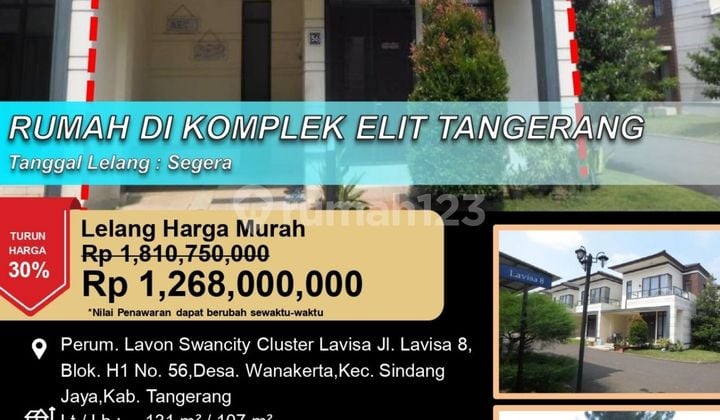 Rumah di Komplex Elite 2 Lantai di Tangerang