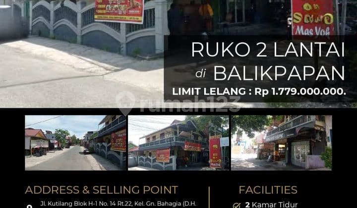 2-Story Shop House in a Strategic Location in Balikpapan