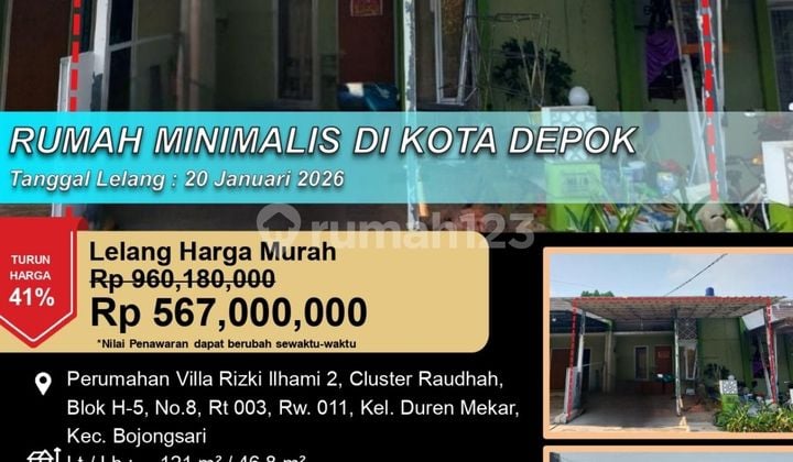 Rumah Minimalis Cantik Nyaman di Kota Depok