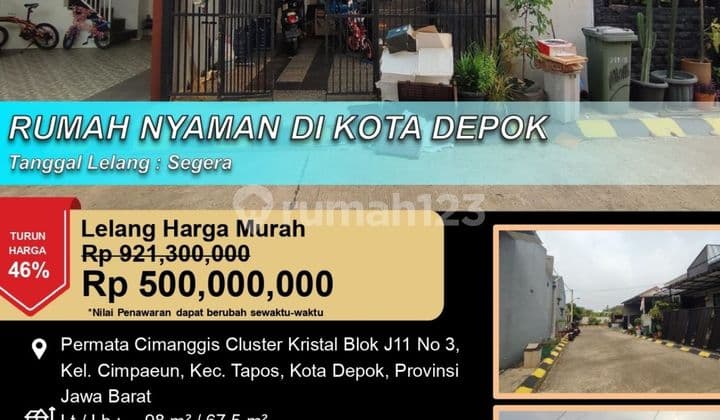 Rumah Nyaman Minimalis Cantik di Kota Depok