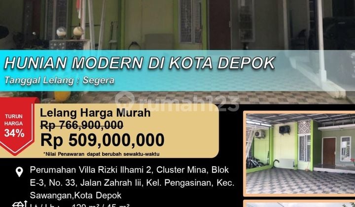 Hunian Modern Minimalis Nyaman Cantik di Kota Depok
