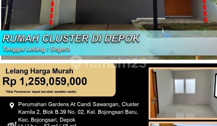 Rumah Modern Minimalis 2 Lantai Cluster di Depok