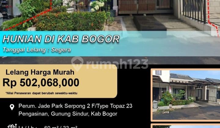 Rumah Cluster Modern Minimalis Nyaman di Bogor