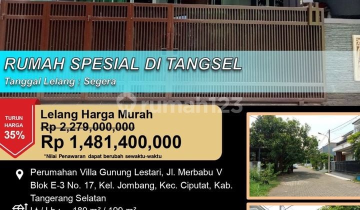 Rumah Spesial 2 Lantai Modern di Ciputat