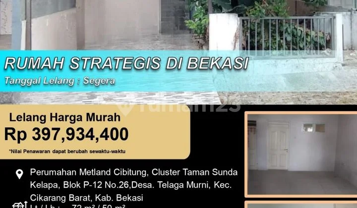Rumah Minimalis Strategis Murah di Cikarang Barat
