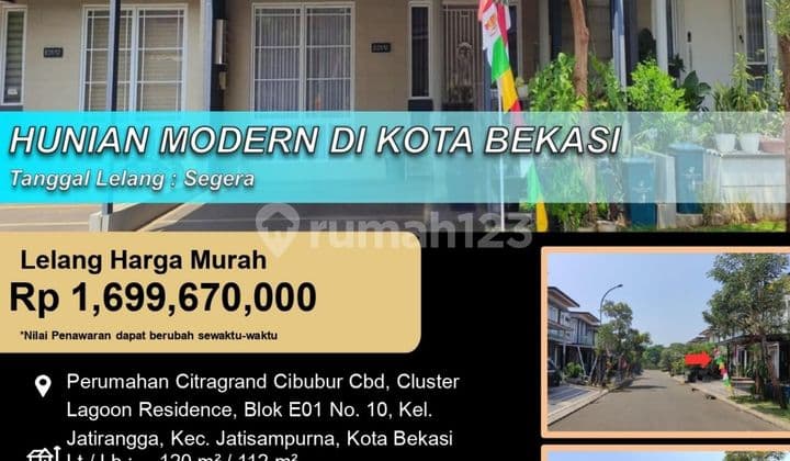 Hunian Cluster Modernlantai di Jatisampurna Bekasi