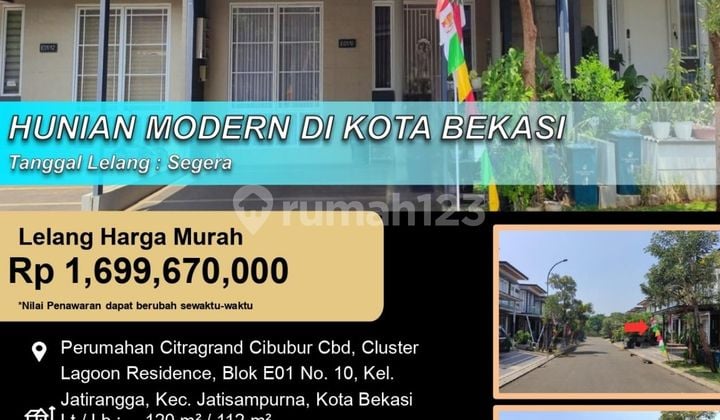 Hunian Cluster Modernlantai di Jatisampurna Bekasi