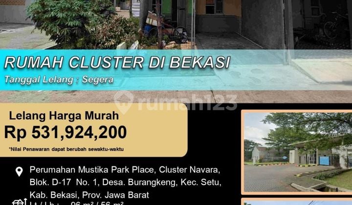 Rumah Cluster Minimalis Nyaman di Mustika Park Place Bekasi