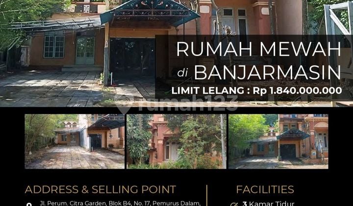 Rumah Mewah 2 Lantai Megah di Banjarmasin