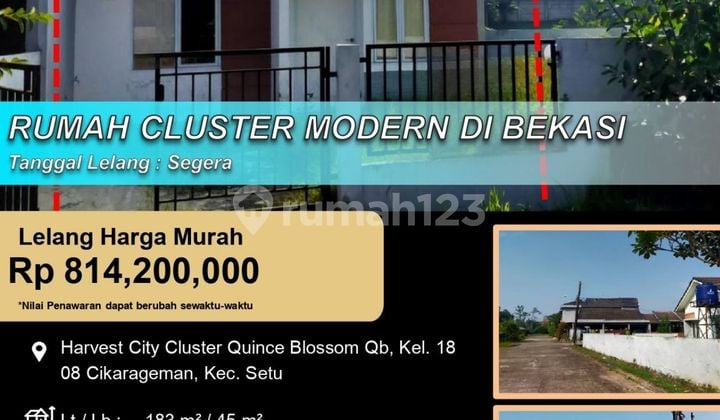 Rumah Siap Huni Cluster Modern Minimalis Harvest City Bekasi