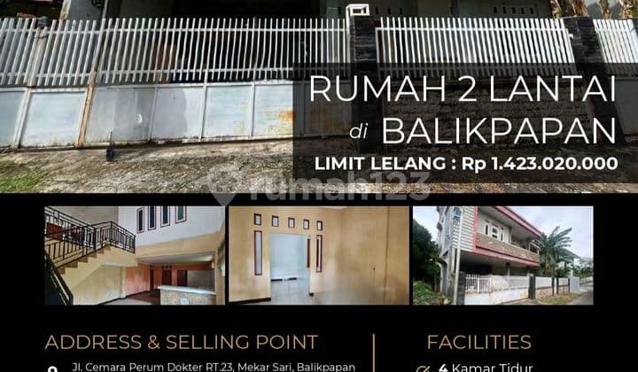 Rumah Nyaman 2 Lantai Cantik di Balikpapan