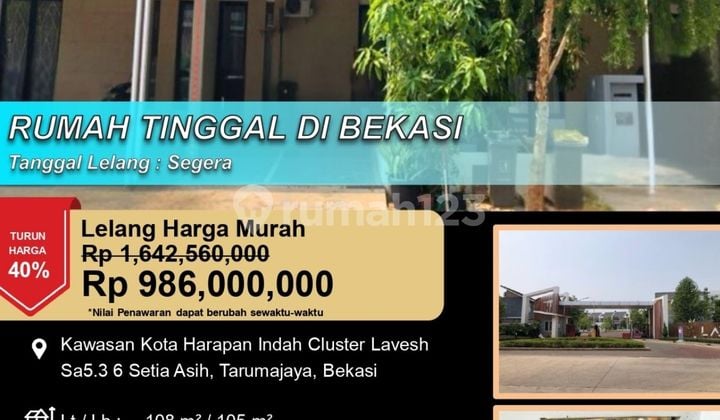 Rumah Minimalis 2 Lantai Siap Huni di Bekasi