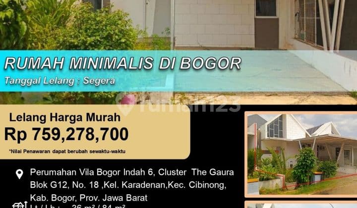 Rumah Minimalis 2 Lantai Siap Huni Bagus di Bogor
