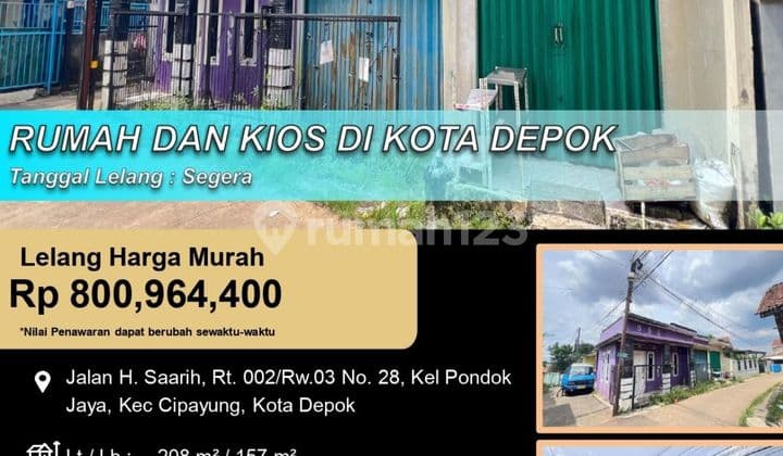 Rumah dan Kios Cocok untuk Workshop Dari Rumah