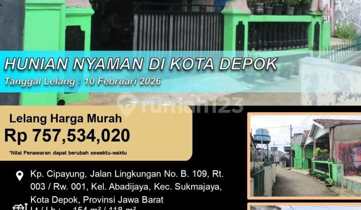 Hunian Nyaman Letak Strategis di Tengah Kota Depok