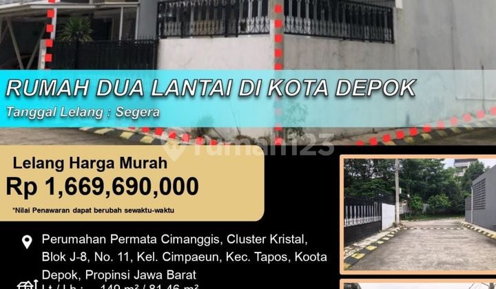 Rumah2 Lantai Modern Minimalis Bas di Kota Depok
