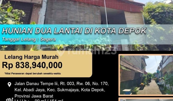 Hunian 2 Lantai Letak Strategis di Kota Depok