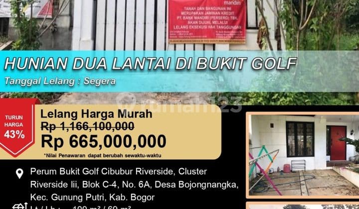 Hunian 2 Lantai Nyaman di Bukit Golf Cibubur