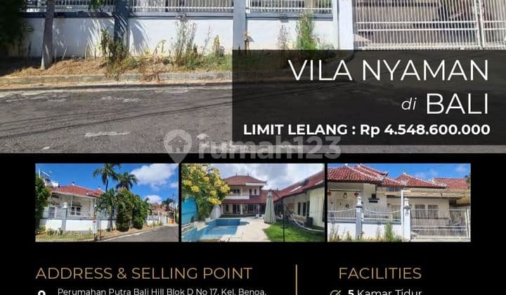 Villa Luas dan Nyaman Ada Kolam Renang di Badung, Bali