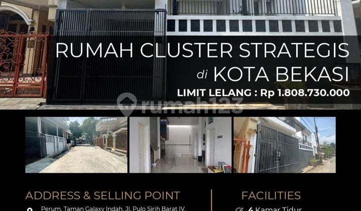 Rumah Cluster Strategis Nyaman dan Aman di Kota Bekasi Selatan