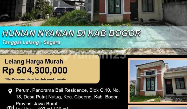 Hunian Nyaman Posisi Hook Luas di Ciseeeng